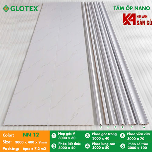 Tấm Ốp Tường Nano Glotex NN12